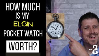 How Much Is A Vintage Elgin Pocket Watch Worth [upl. by Vinita]