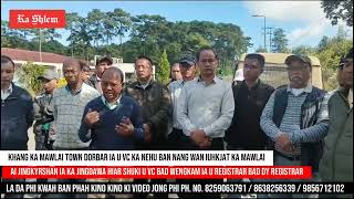 Khang ka Mawlai Town Dorbar ia u VC ka NEHU ban nang wan iuhkjat ka Mawlai [upl. by Odlavso]