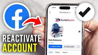 How To Reactivate A Facebook Account  Full Guide [upl. by Janifer]