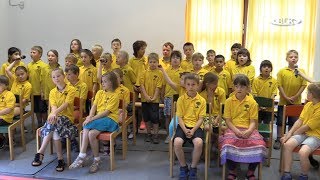 Natapfel Song Grundschule Langendorf Apfellatein Michael Schwarze AOK Regionalsprecher [upl. by Ydniw]