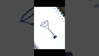 🍷🍷 How to draw Glass  ❤️❤️ Glass Easy Drawing and Sketch Idea glass drawing sketching [upl. by Ottinger783]