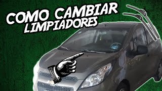 COMO CAMBIAR LIMPIADORES LIMPIAPARABRISAS CHEVROLET SPARK [upl. by Terhune]