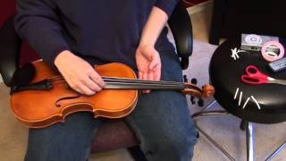 How to Apply Finger Tapes to a Violin [upl. by Benji459]