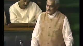 Parliamentary Speech on Lokpal Bill Sh Atal Bihari Vajpayee Ji [upl. by Assilav888]