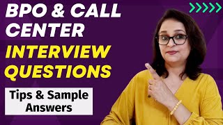 Call Center Interview BPO Interview Questions and Answers [upl. by Dugald]