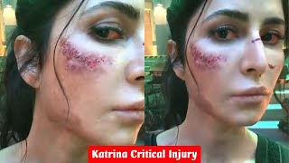 Katrina Kaif Serious Health Injury on Set  Katrina Kaif face Injury [upl. by Oimetra193]