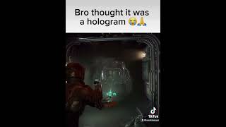 Bro thought it was a hologram streamer deadspace2023 horrorgaming [upl. by Lartnom]