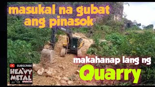 Masukal na gubat ang pinasok ng backhoe makahanap lang ng QUARRY [upl. by Spenser]