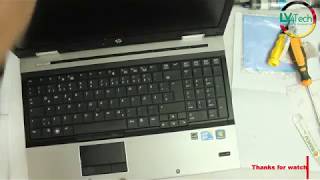 HP EliteBook 8540p How to clean CPU amp Heatsink FullHD [upl. by Bing]