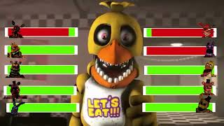 SFM FNaF Top 5 FNAF vs FIGHT Animations WITH Healthbars Jun 2024 [upl. by Philps325]