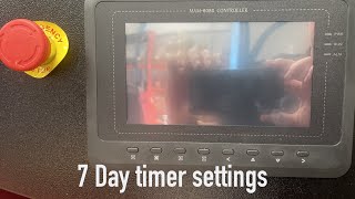 7 Day timer programming on AIRWAVE VARIECO Speed compressor [upl. by Latouche]