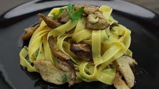 Tagliatelle with porcini mushrooms [upl. by Hceicjow447]