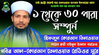 Hifzul Quran Tilawat 1 To 30 Para  হিফজুল কুরআন ১ থেকে ৩০ পারা এক সাথে  Quri Saiful Islam Parvez [upl. by Anselm]