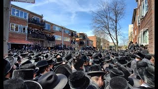 Levaya of Maran HaRav Skulen Rebbe Zatzal  סקולען רבי זצוקquotל לויה [upl. by Caty16]