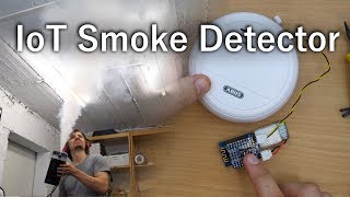 Smoke Detector HACK sends SMS now [upl. by Allesig]