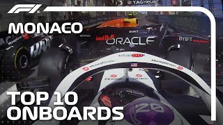 Ocon amp Gaslys Dramatic Collision And The Top 10 Onboards  2024 Monaco Grand Prix  Qatar Airways [upl. by Haraj]