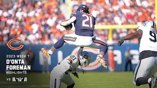 DOnta Foremans best plays from 3TD game  Week 7 [upl. by Hras]