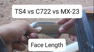 Maltby TS4 7 iron Face Size VS C722 amp MX23 [upl. by Cleave533]