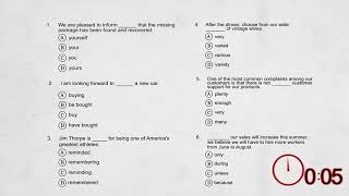 TOEIC Test The Incomplete Sentence SectionLesson 3  The Practice [upl. by Ethelinda]