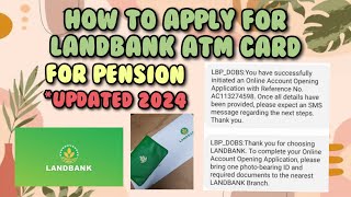 Landbank Apply for ATM card for SSS Pension Disbursement via Online [upl. by Buke30]