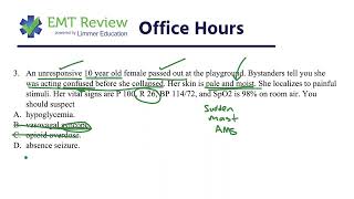 EMT Review Office Hours Pediatric Emergencies [upl. by Cthrine]