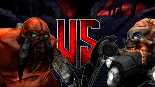 Mancubus vs Arachnotron  DOOM 3 Phobos Monster Infighting  Full HD NPC Battles [upl. by Ecinaej]