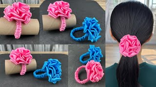 Scrunchies Making Idea  How to make Scrunchies Sewing Tutorial DIY Scrunchies [upl. by Schach684]