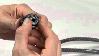 Operating Master Lock SetYourOwn Password Combination Cable Locks [upl. by Iidnarb856]