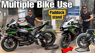 multiple bike use paddock stand  Zx10r paddock stand  paddock stand heavy quality [upl. by Bourque510]