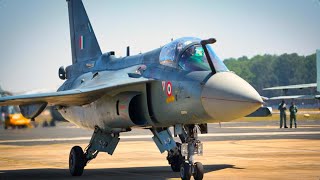 Indian Air Force TEJAS  Light Combat Aircraft Crushing it at AERO INDIA [upl. by Adriell765]