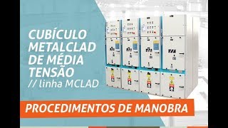 Cubículo Metalclad de Média Tensão da linha MCLAD  Procedimentos de Manobra [upl. by Garibull]