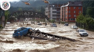 Unprecedented Disaster Dam Explodes Horrific Floods Submerge Poland Austria Czech Republic [upl. by Eaj]