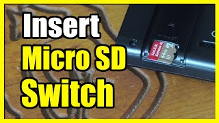 How to Insert Micro SD Card amp Format on Nintendo Switch Fast Tutorial [upl. by Schaab279]