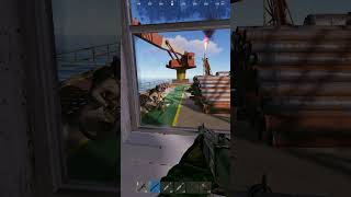 FULL METAL MINIGUN VS HEAVY MINIGUN ON LARGE OILRIG  WHO WILL WIN rust shortvideo [upl. by Einnol]