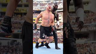 Brock Lesnar vs omso shortvideo wwerw wwewrestler wwe wwesuperstar wwefan wwewwebrocklesnar [upl. by Etnuhs]