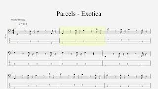 Parcels  Exotica Bass Tabs [upl. by Alick]