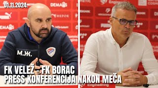 VELEŽ  BORAC 00  PRESS KONFERENCIJA NAKON MEČA [upl. by Nahama323]