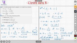 L’ordre dans R ، Rالترتيب في ، tronc commun جذع مشترك علمي ملخص الدرس الجزء الأول [upl. by Leaw335]