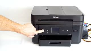 Make epson WF2860 print without cartridges chip with INKCHIP chipless firmware [upl. by Narok]