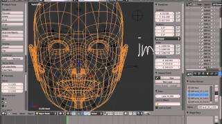 Blender auto face rig first test with mocap c3d data [upl. by Nauqel]