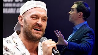 Youre getting chinned Tyson Fury threatens Jimmy Carr over gypsy Holocaust joke [upl. by Ailahs]