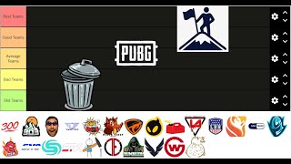 Brutally Honest PUBG  NA ESL Groups Tier list [upl. by Pros985]