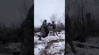 Ukrainian mortarmen operating French 120mm mortar MO120RT61 against enemy military shorts [upl. by Valeta848]