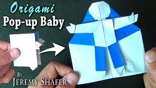 Origami Baby Popup Card [upl. by Novaelc901]