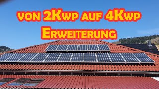 Pv solar Balkonkraftwerk von 2KWp auf 4KWp erweitern [upl. by Neeruam]