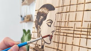 Wood Burning Time Lapse Pyrography Project Ideas [upl. by Unam]