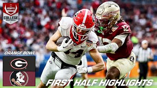 Orange Bowl HALFTIME HIGHLIGHTS Georgia Bulldogs vs Florida State Seminoles [upl. by Aleunamme]