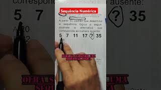 Sequência Numérica edutuber professordematematica mathproblem matemática amomatematica [upl. by Atteloc]