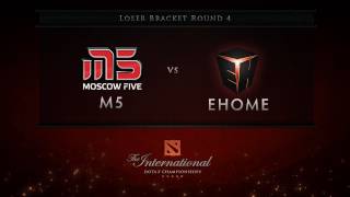 M5 vs EHOME  Loser Bracket Rd 4  English Commentary  Dota 2 International [upl. by Ojahtnamas]