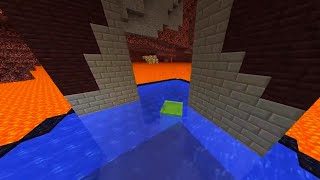 Turning The Minecraft Nether into the Overworld with Command Blocks Shorts [upl. by Ardnua]